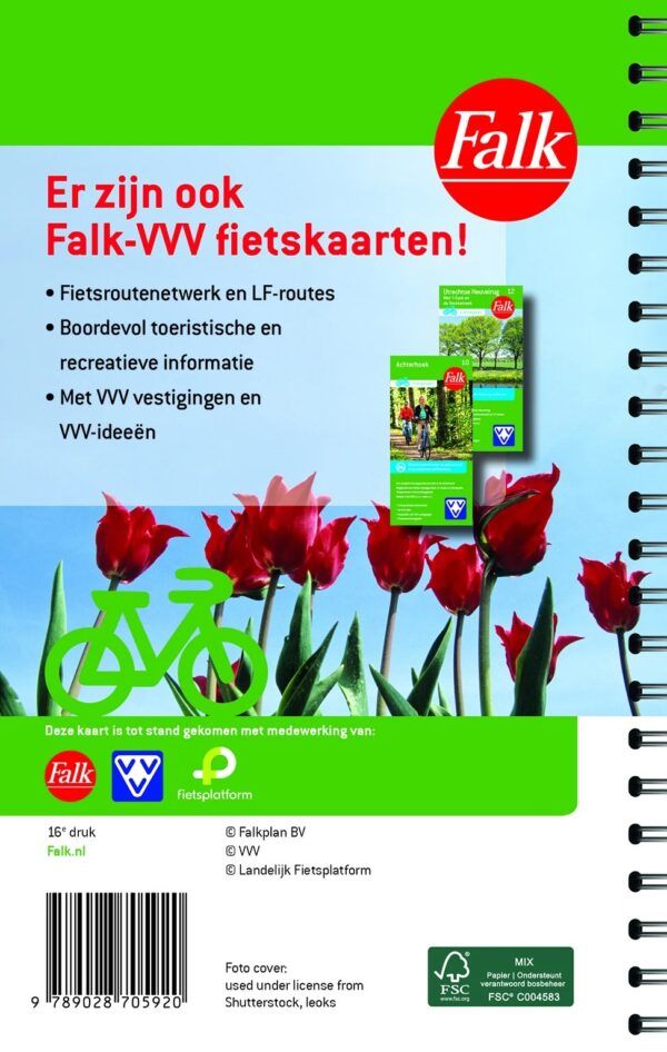 Fietsatlas Nederland,  1/75.000 9789028705470  Falk meerdaagse fietsroutes (NL)  Fietsgidsen, Fietskaarten, Meerdaagse fietsvakanties Nederland