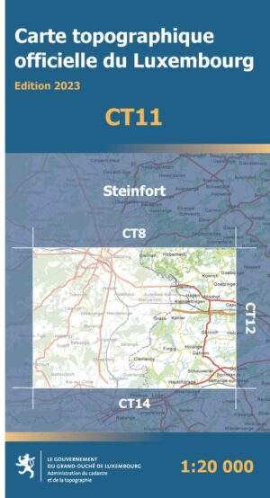 CT11 Steinfort | Topografische kaart 1:20.000 5425013068253  Le Gouvernement du Grand-Duché Topografische Kaart Luxemburg  Wandelkaarten Luxemburg
