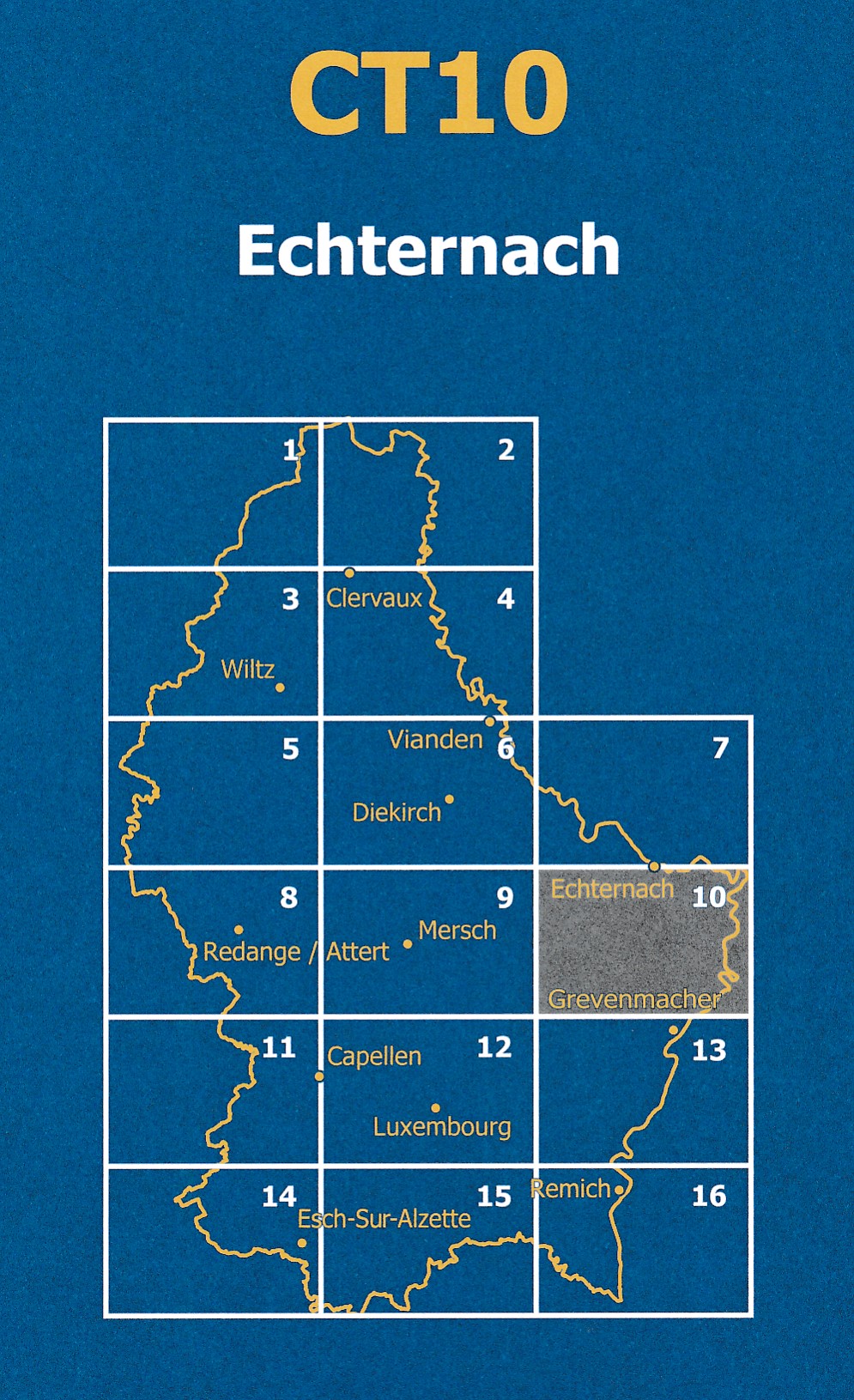 CT10 Echternach | Topografische kaart 1:20.000 5425013068277 Le Gouvernement du Grand-Duché Topografische Kaart Luxemburg Wandelkaarten Luxemburg CT10 Echternach | Topografische kaart 1:20.000 5425013068277 Le Gouvernement du Grand-Duché Topografische Kaart Luxemburg Wandelkaarten Luxemburg
