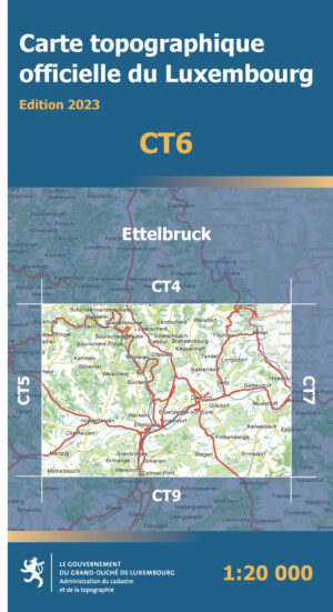 CT06 Ettelbruck | Topografische kaart 1:20.000 5425013068321  Le Gouvernement du Grand-Duché Topografische Kaart Luxemburg  Wandelkaarten Luxemburg