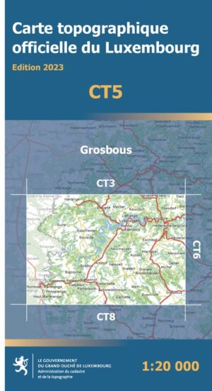 CT05 Grosbous | Topografische kaart 1:20.000 5425013068345  Le Gouvernement du Grand-Duché Topografische Kaart Luxemburg  Wandelkaarten Luxemburg