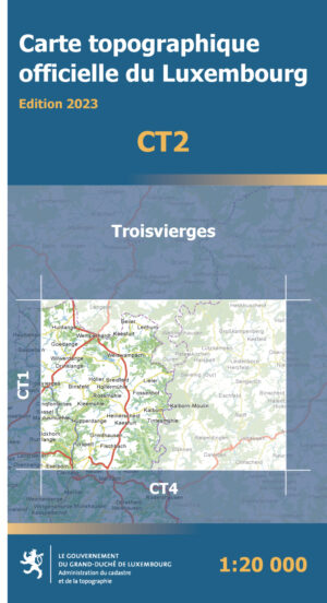 CT02 Troisvierges | Topografische kaart 1:20.000 5425013068383  Le Gouvernement du Grand-Duché Topografische Kaart Luxemburg  Wandelkaarten Luxemburg