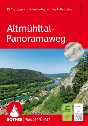 wandelgids Altmühltal - Panoramaweg Rother Wanderführer 9783763348718  Bergverlag Rother RWG  Meerdaagse wandelroutes, Wandelgidsen Franken, Nürnberg, Altmühltal