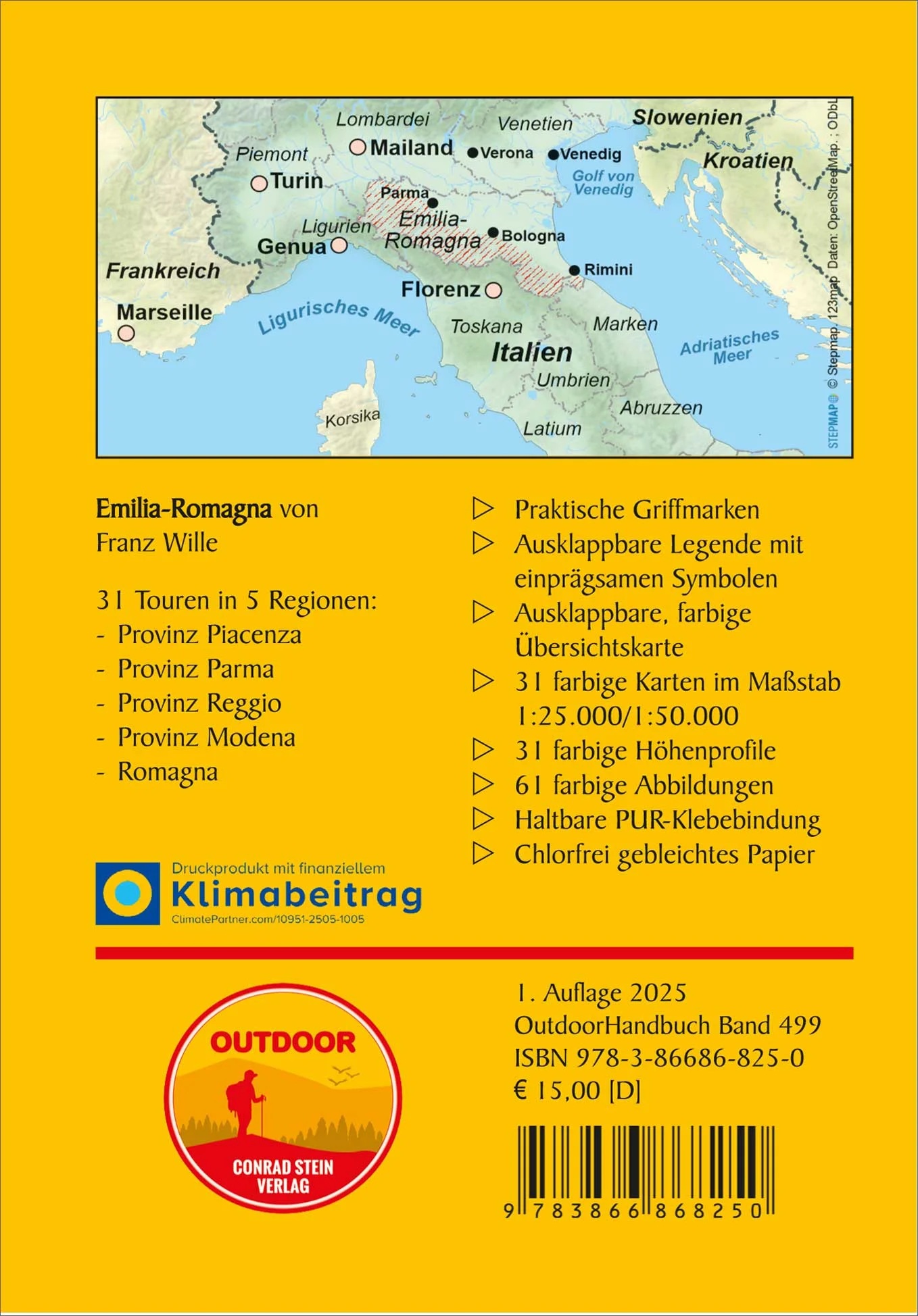 OD-499 Emilia-Romagna | wandelgids 9783866868250 Conrad Stein Verlag Outdoor - Der Weg ist das Ziel Wandelgidsen Bologna, Emilia-Romagna OD-499 Emilia-Romagna | wandelgids 9783866868250 Conrad Stein Verlag Outdoor - Der Weg ist das Ziel Wandelgidsen Bologna, Emilia-Romagna