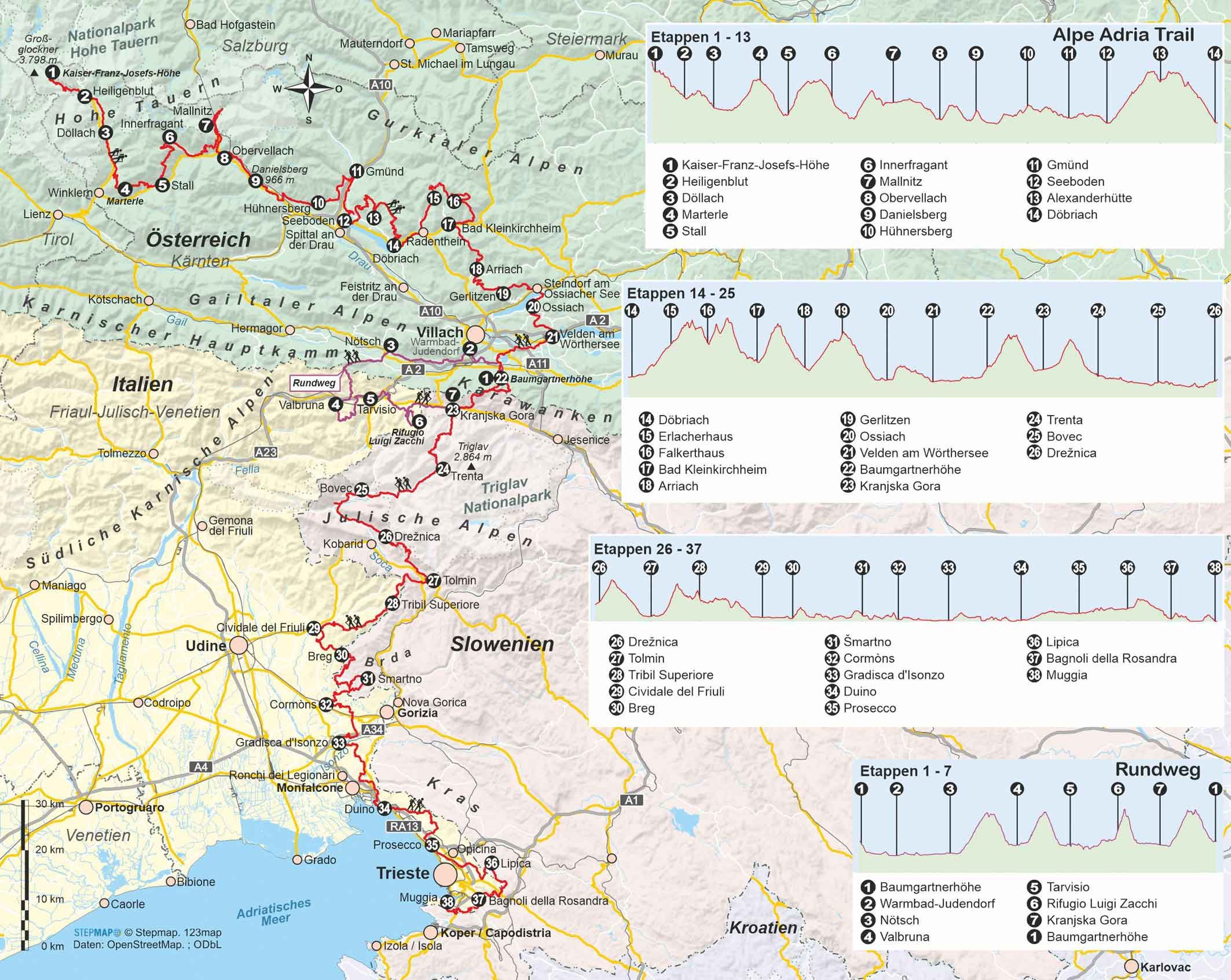 OD-420 Alpe Adria Trail | wandelgids (Duitstalig) 9783866868397 Conrad Stein Verlag Outdoor - Der Weg ist das Ziel Wandelgidsen Zwitserland en Oostenrijk (en Alpen als geheel) OD-420 Alpe Adria Trail | wandelgids (Duitstalig) 9783866868397 Conrad Stein Verlag Outdoor - Der Weg ist das Ziel Wandelgidsen Zwitserland en Oostenrijk (en Alpen als geheel)