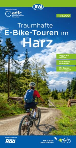 Harz | fietskaart 1:75.000 9783969902660  ADFC / BVA ADFC Regionalkarte  Fietskaarten Harz