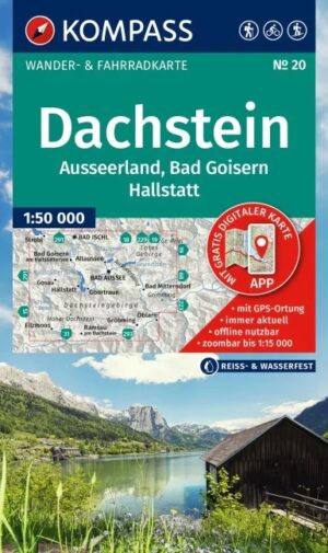 Kompass wandelkaart KP-20 Dachstein-Südl. Salzkammergut 9783991543657  Kompass Wandelkaarten Kompass Oostenrijk  Wandelkaarten Salzburger Land & Stiermarken