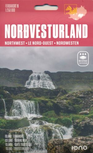 wegenkaart  Noordwest-IJsland FK1 1:250.000 9789979675471  Idnu Bokautgafa Ferdakort 1:250.000  Landkaarten en wegenkaarten IJsland