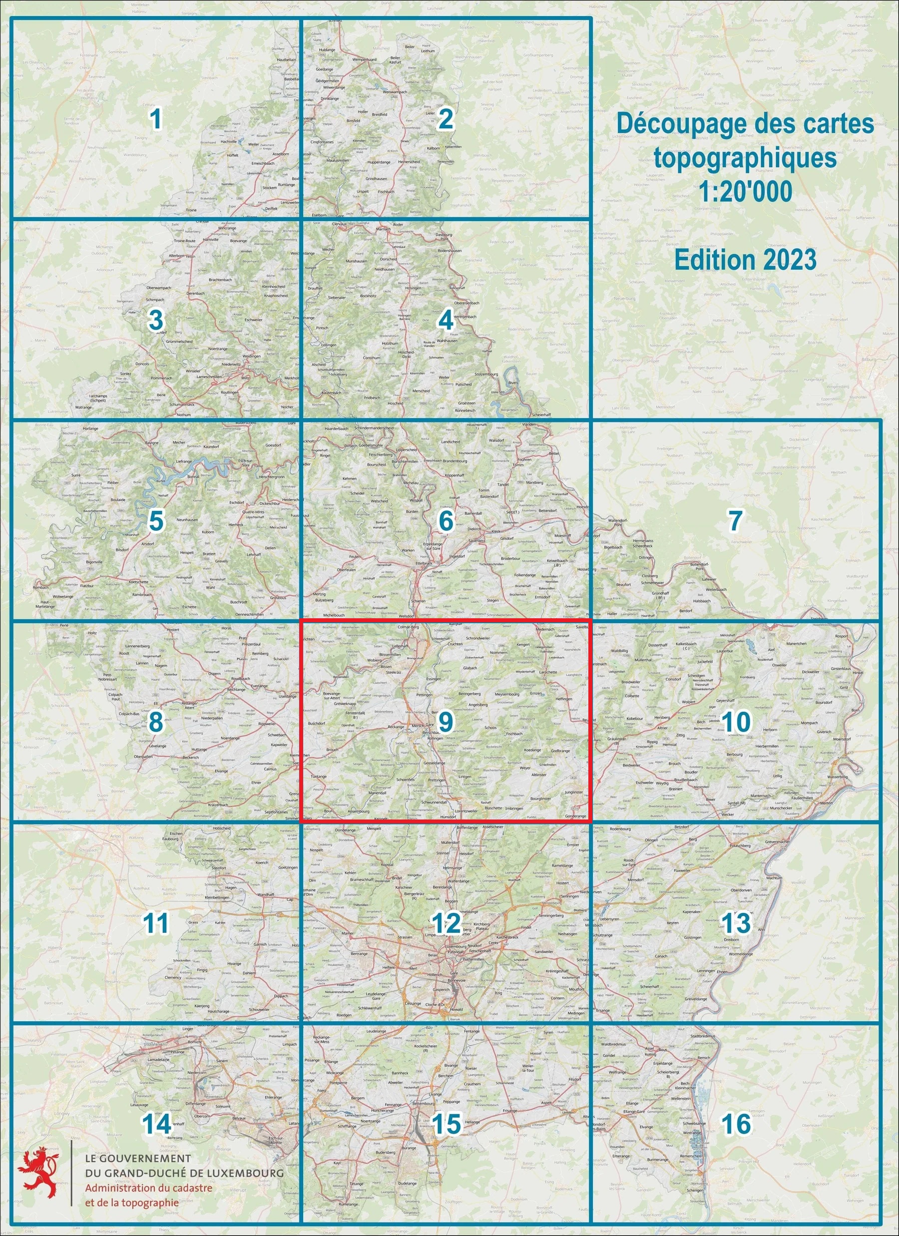 CT09 Mersch | Topografische kaart 1:20.000 5425013068284 Le Gouvernement du Grand-Duché Topografische Kaart Luxemburg Wandelkaarten Luxemburg CT09 Mersch | Topografische kaart 1:20.000 5425013068284 Le Gouvernement du Grand-Duché Topografische Kaart Luxemburg Wandelkaarten Luxemburg
