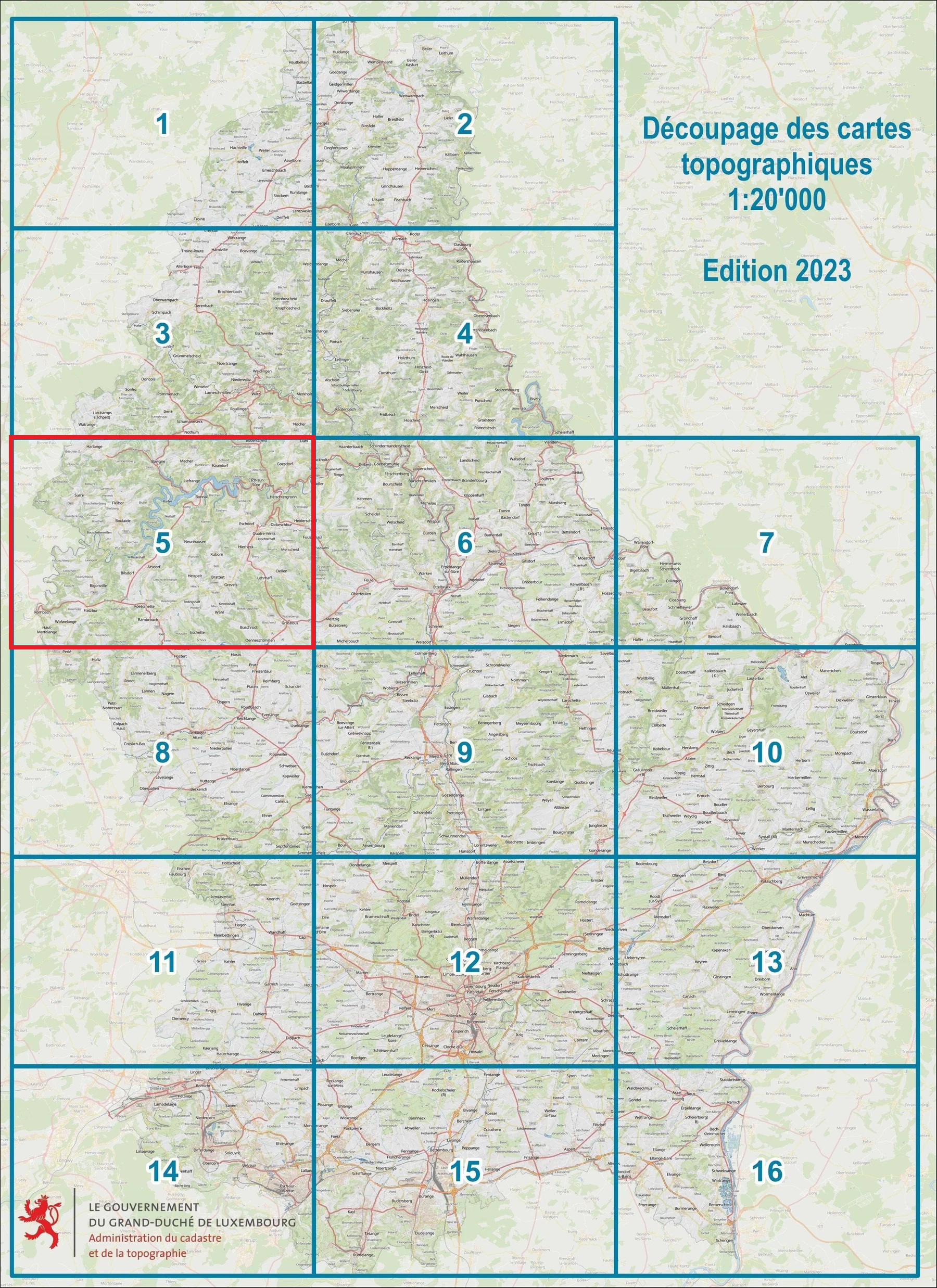 CT05 Grosbous | Topografische kaart 1:20.000 5425013068345 Le Gouvernement du Grand-Duché Topografische Kaart Luxemburg Wandelkaarten Luxemburg CT05 Grosbous | Topografische kaart 1:20.000 5425013068345 Le Gouvernement du Grand-Duché Topografische Kaart Luxemburg Wandelkaarten Luxemburg