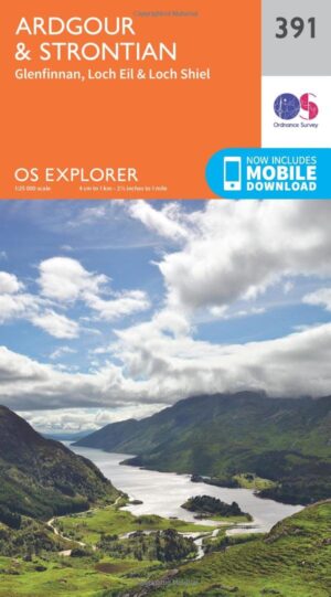EXP-391 Ardgour & Strontian | wandelkaart 1:25.000 9780319246344  Ordnance Survey Explorer Maps 1:25t.  Wandelkaarten de Schotse Hooglanden (ten noorden van Glasgow / Edinburgh)