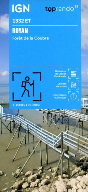 wandelkaart 1332ET Royan, Forêt de la Coubre 1:25.000 9782758557173  IGN IGN 25 Charente, Vendée  Wandelkaarten Vendée, Charente
