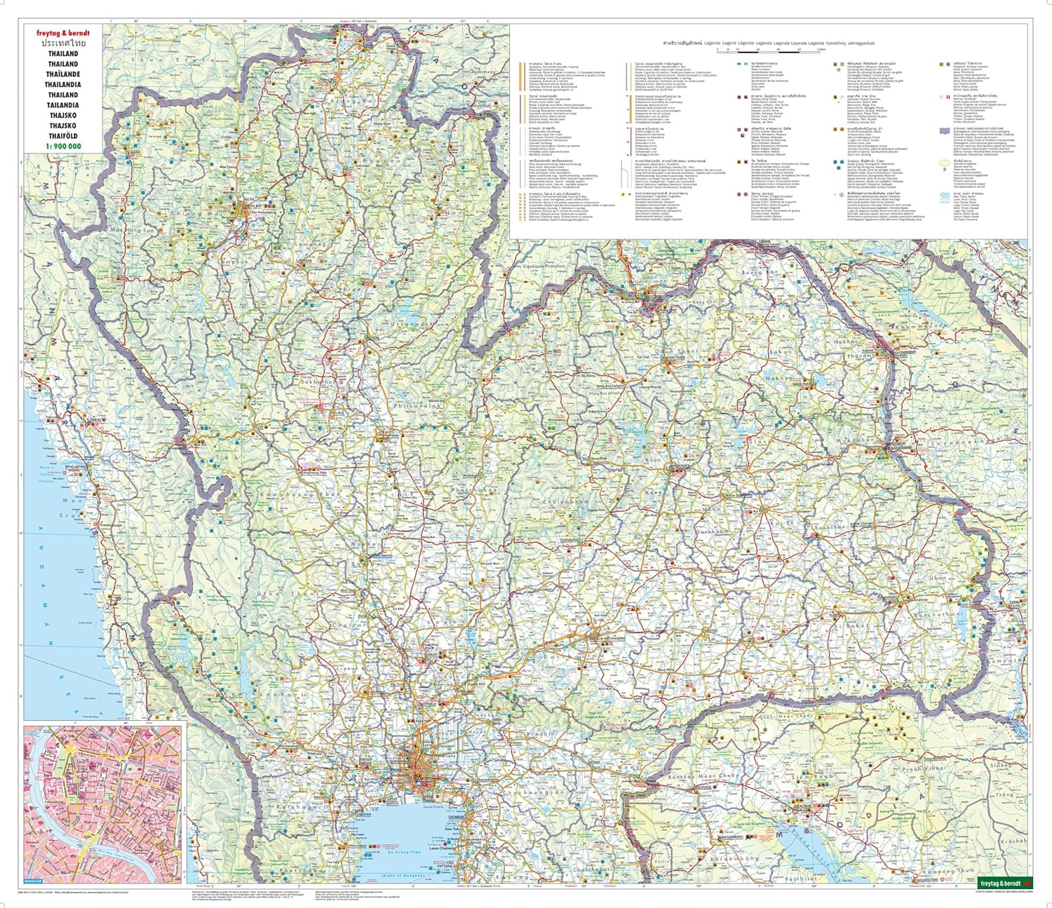 Thailand | autokaart, wegenkaart 1:900.000 9783707922615 Freytag & Berndt Landkaarten en wegenkaarten Thailand Thailand | autokaart, wegenkaart 1:900.000 9783707922615 Freytag & Berndt Landkaarten en wegenkaarten Thailand