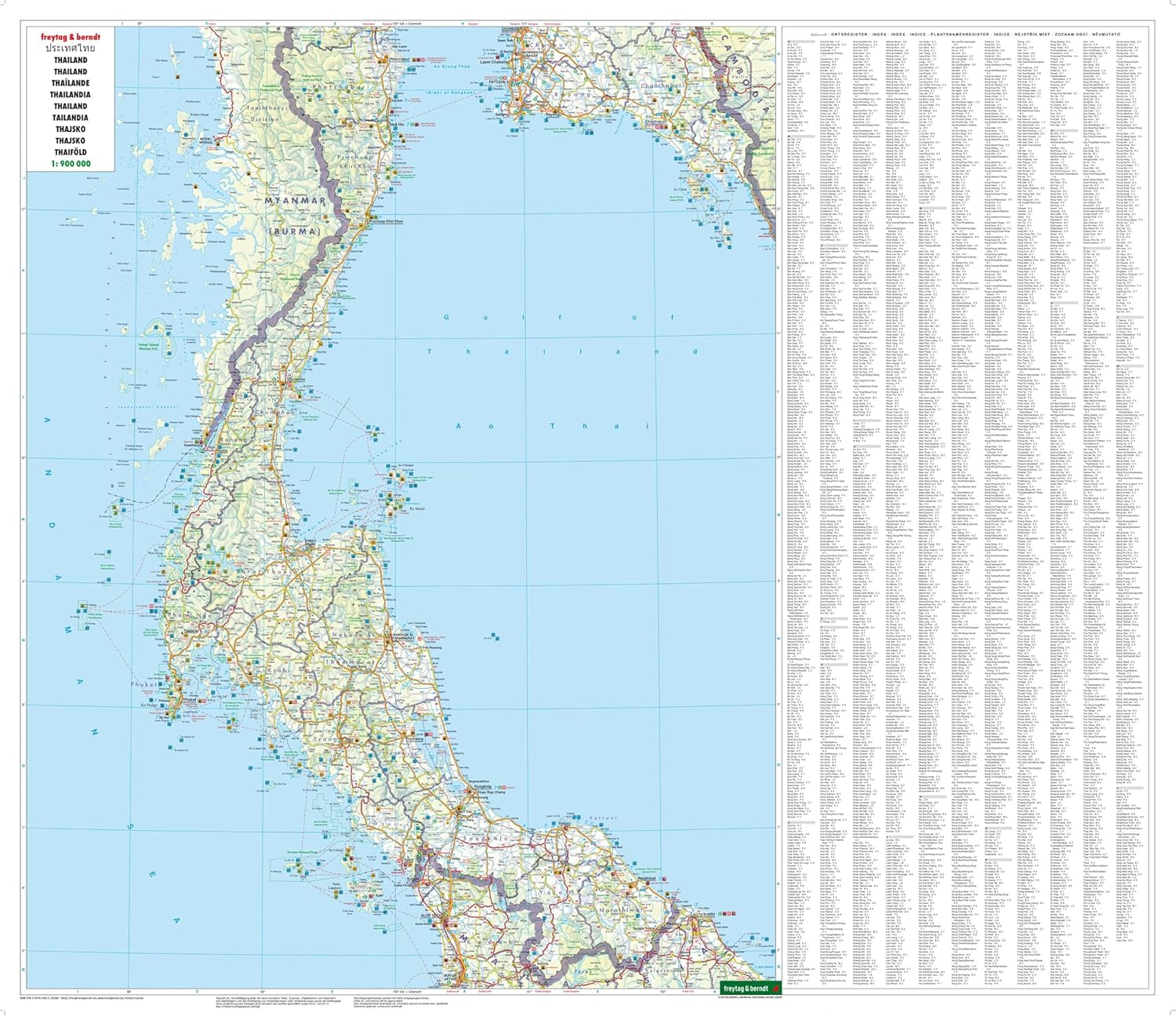 Thailand | autokaart, wegenkaart 1:900.000 9783707922615 Freytag & Berndt Landkaarten en wegenkaarten Thailand Thailand | autokaart, wegenkaart 1:900.000 9783707922615 Freytag & Berndt Landkaarten en wegenkaarten Thailand