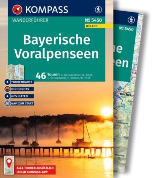 Kompass wandelgids Bayerische Voralpenseen KP-5450 9783991544395  Kompass Kompass Wanderführer  Wandelgidsen Beierse Alpen