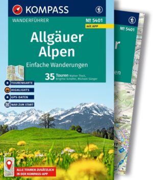 Kompass wandelgids Allgäuer Alpen KP-5401 9783991544425  Kompass Kompass Wanderführer  Wandelgidsen Beierse Alpen