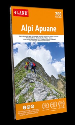 IM-200  Alpi Apuane wandelkaart 1:25.000 9791280496737  Idea Montagna 4LAND  Wandelkaarten Toscane, Florence