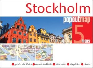 Stockholm pop out map | stadsplattegrondje in zakformaat 9781917131292  Grantham Book Services PopOut Maps  Stadsplattegronden Stockholm
