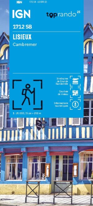 SB-1712   wandelkaart omg. Lisieux | wandelkaart 1:25.000 9782758557210  IGN IGN 25 Normandië  Wandelkaarten Normandië