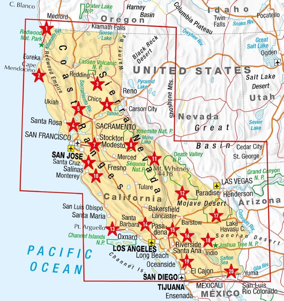 California 1:800.000 9783575021496 Marco Polo (D) MP Wegenkaarten Landkaarten en wegenkaarten California, Nevada California 1:800.000 9783575021496 Marco Polo (D) MP Wegenkaarten Landkaarten en wegenkaarten California, Nevada