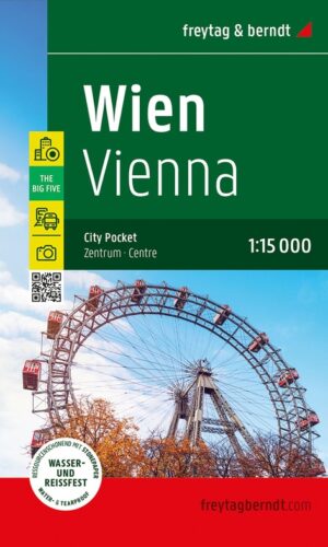 Wenen (Wien) 1:15.000 | stadsplattegrond 9783707920840  Freytag & Berndt Compact plattegrond  Stadsplattegronden Wenen