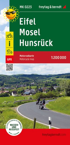 Eifel 1:200.000 motorkaart 9783707922707  Publicpress Motorkaarten - mit der Sonne  Landkaarten en wegenkaarten, Motorsport Eifel