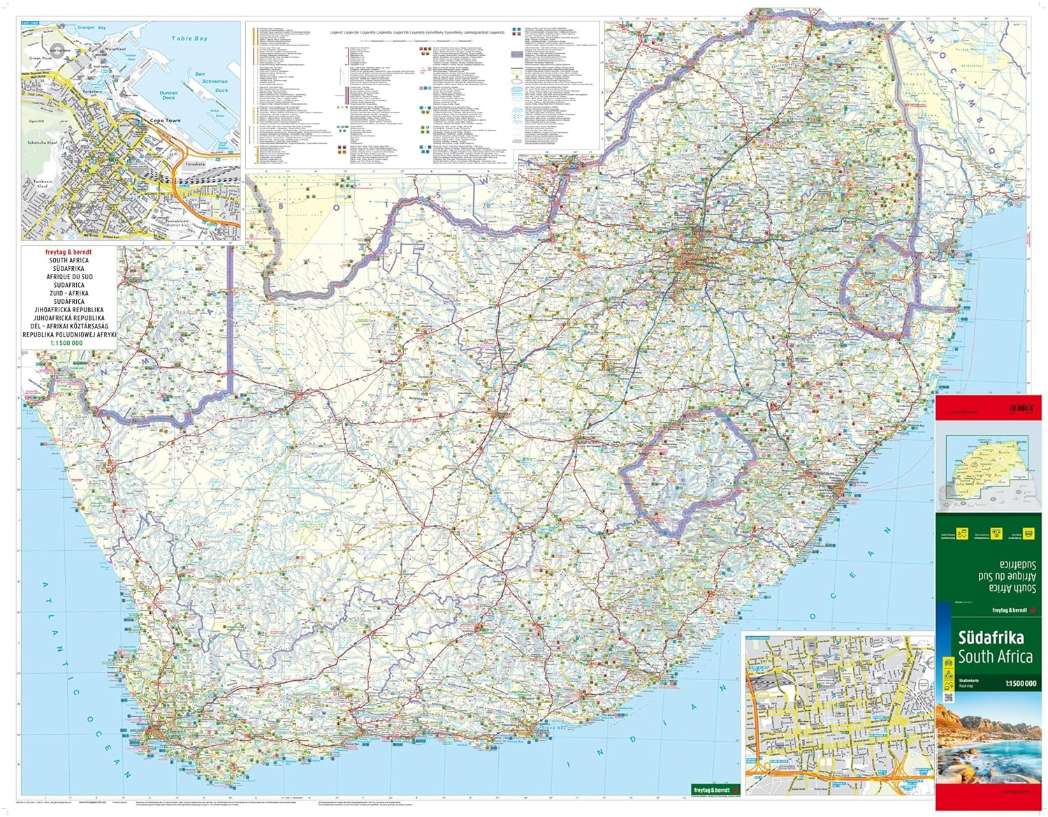 Zuid-Afrika | wegenkaart 1:1.500.000 9783707923247 Freytag & Berndt Landkaarten en wegenkaarten Zuid-Afrika | wegenkaart 1:1.500.000 9783707923247 Freytag & Berndt Landkaarten en wegenkaarten