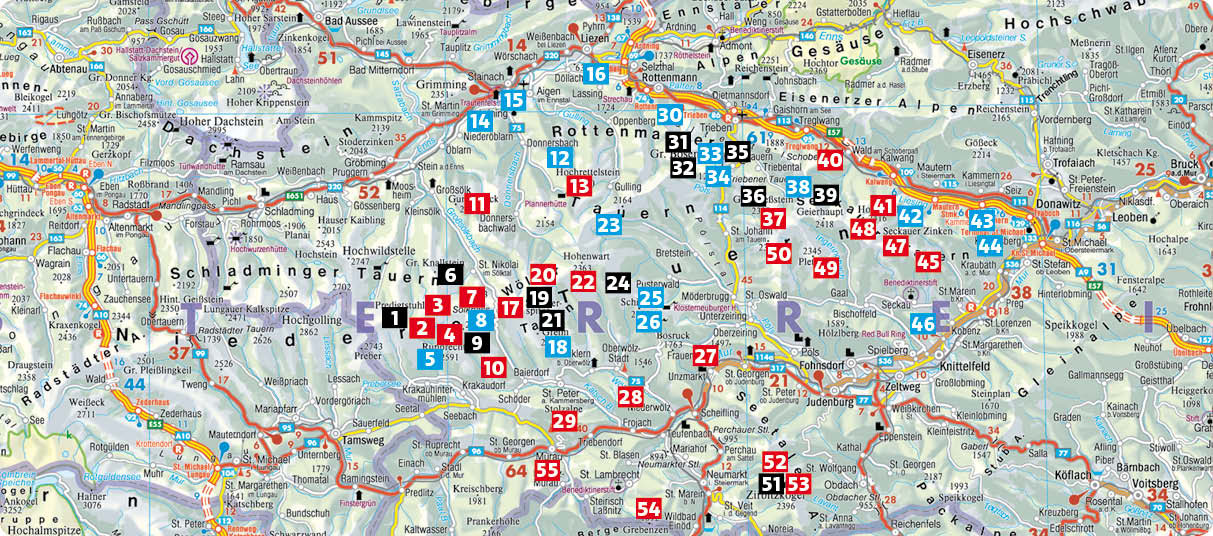 wandelgids Steirische Niedere Tauern Ost Rother Wanderführer 9783763347490 Bergverlag Rother RWG Wandelgidsen Salzburger Land & Stiermarken wandelgids Steirische Niedere Tauern Ost Rother Wanderführer 9783763347490 Bergverlag Rother RWG Wandelgidsen Salzburger Land & Stiermarken
