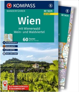 Kompass wandelgids Wien mit Wienerwald KP-5635 9783991544364  Kompass Kompass Wanderführer  Wandelgidsen Oberösterreich, Niederösterreich, Burgenland, Wenen