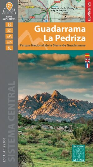 wandelkaart Guadarrama, la Pedriza 1:25.000 9788470111204  Editorial Alpina   Wandelkaarten Madrid & Midden-Spanje