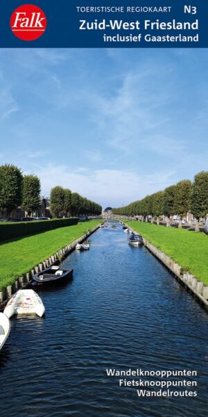 FRK-N3  Zuid-West Friesland/Gaasterland | regiokaart 1:25.000 9789028705838  Falk Falk Regiokaarten  Wandelkaarten Friesland