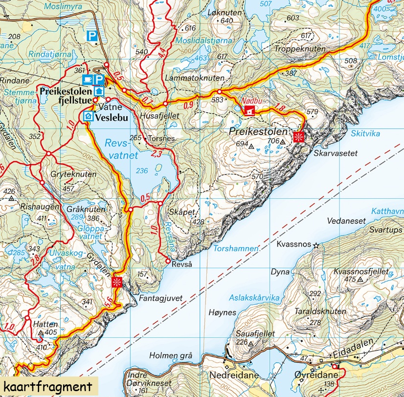 Turkart Lysefjorden, Preikestolen & Kjerag wandelkaart 1:50 000 / 1:15 000 9789189880252 Calazo Calazo Noorwegen zuid Wandelkaarten Zuid-Noorwegen Turkart Lysefjorden, Preikestolen & Kjerag wandelkaart 1:50 000 / 1:15 000 9789189880252 Calazo Calazo Noorwegen zuid Wandelkaarten Zuid-Noorwegen