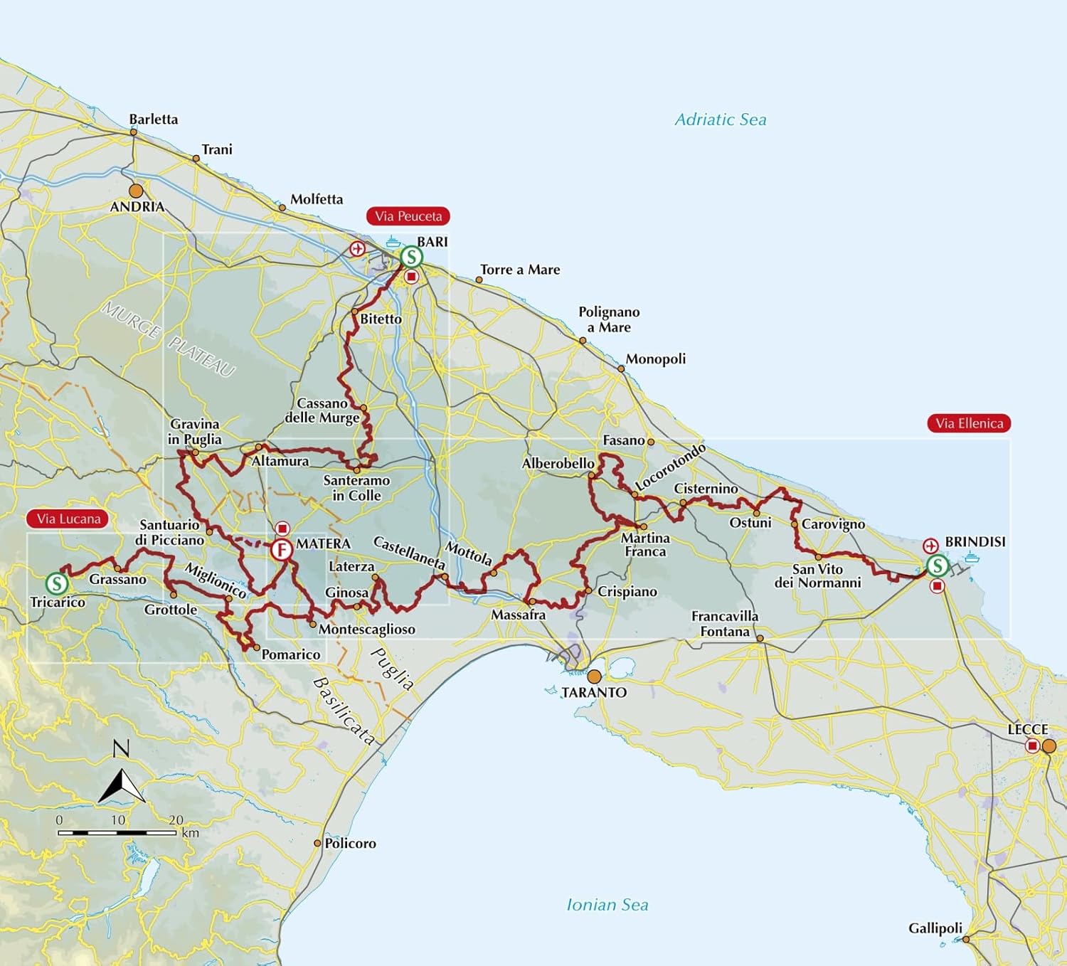 Walking the Cammino Materano 9781786312600 Cicerone Press Wandelgidsen Zuid-Italië Walking the Cammino Materano 9781786312600 Cicerone Press Wandelgidsen Zuid-Italië