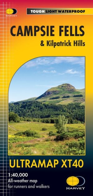 Campsie Fells & Kilpatrick Hills | wandelkaart 1:40.000 9781851377299  Harvey Maps   Wandelkaarten de Schotse Hooglanden (ten noorden van Glasgow / Edinburgh)
