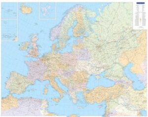 Europa staatkundig - 1:4500000 9783259941577  Kümmerly & Frey   Wandkaarten Europa