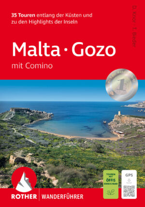 wandelgids Malta, Gozo und Comino Rother Wanderführer 9783763348657  Bergverlag Rother RWG  Wandelgidsen Malta