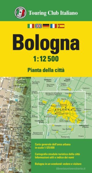 Bologna 1:12.500 9788836584642  TCI TCI Stadsplattegronden  Stadsplattegronden Bologna, Emilia-Romagna