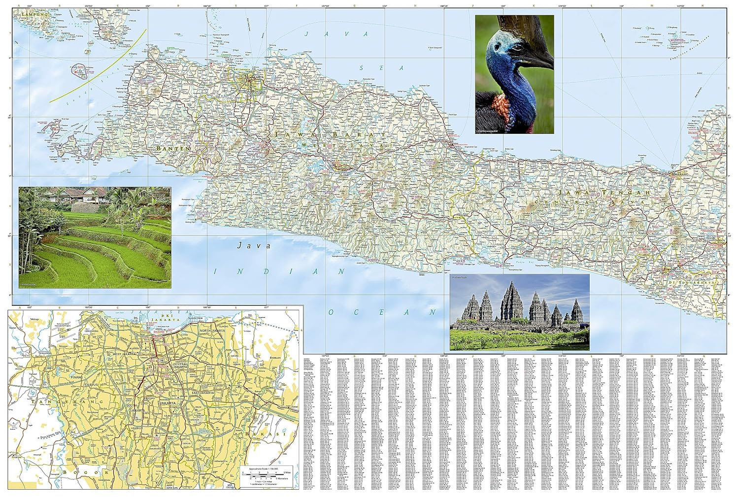 Java | overzichtskaart / wegenkaart 1:700.000 9781566956130 National Geographic Adventure Travel Maps Landkaarten en wegenkaarten Java Java | overzichtskaart / wegenkaart 1:700.000 9781566956130 National Geographic Adventure Travel Maps Landkaarten en wegenkaarten Java