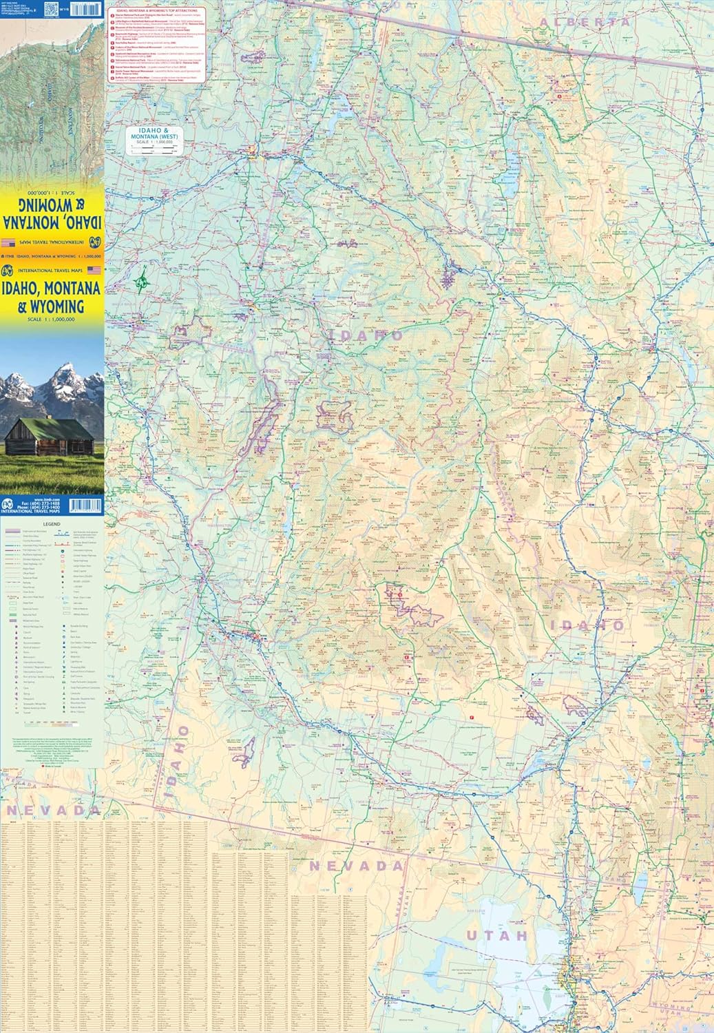 ITM Idaho / Montana / Wyoming | landkaart, autokaart 1: 1.000.000 9781771293730 International Travel Maps Landkaarten en wegenkaarten Washington, Oregon, Idaho, Wyoming, Montana ITM Idaho / Montana / Wyoming | landkaart, autokaart 1: 1.000.000 9781771293730 International Travel Maps Landkaarten en wegenkaarten Washington, Oregon, Idaho, Wyoming, Montana