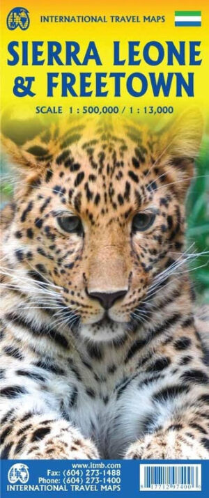 ITM Sierra Leone | landkaart, autokaart 1:500.000 9781771297400  International Travel Maps   Landkaarten en wegenkaarten Guinee-Bissau, Guinee, Sierra Leone, Liberia
