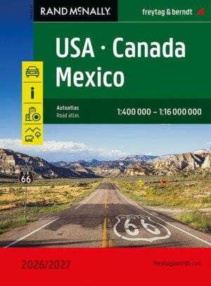 Rand McNally/Freytag & Berndt USA - Canada - Mexico Wegenatlas 2026/2027 9783707924435  Rand McNally Wegenatlassen  Wegenatlassen Verenigde Staten