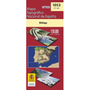 Hoja 1053 Malaga 9788441692794  CNIG Spanje 1:50.000  Wandelkaarten Prov. Málaga & Granada, Grazalema, Sierra Nevada