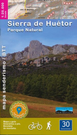 wandelkaart Sierra de Huétor Parque Natural 1:25.000 9788494997815  Penibetica   Wandelkaarten Prov. Málaga & Granada, Grazalema, Sierra Nevada