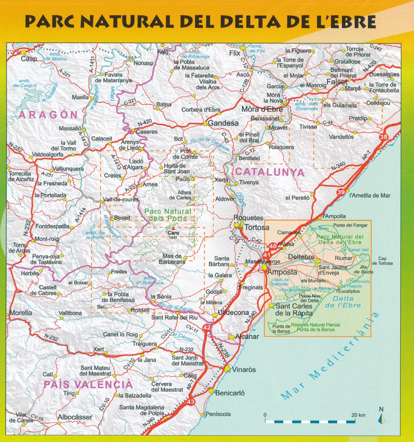 P.N. del Delta de l'Ebre 1:30.000 9788495945600 Editorial Piolet Wandelkaarten Spanje Wandelkaarten Catalonië P.N. del Delta de l'Ebre 1:30.000 9788495945600 Editorial Piolet Wandelkaarten Spanje Wandelkaarten Catalonië
