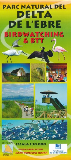 P.N. del Delta de l'Ebre 1:30.000 9788495945600  Editorial Piolet Wandelkaarten Spanje  Wandelkaarten Catalonië
