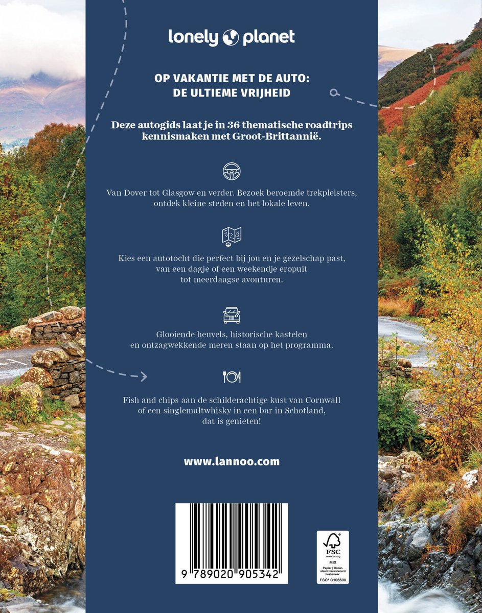 Lonely Planet autogids Groot-Brittannië 9789020905342 Lannoo Reisgidsen Groot-Brittannië Lonely Planet autogids Groot-Brittannië 9789020905342 Lannoo Reisgidsen Groot-Brittannië