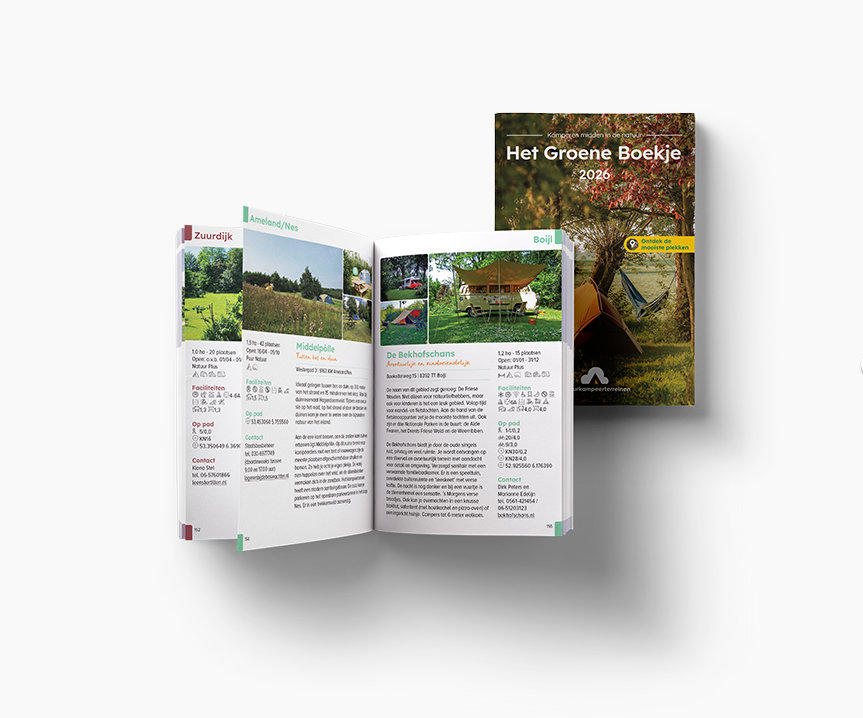 Het Groene Boekje 2026 9789083291451 De Groene Koepel Campinggidsen Nederland Het Groene Boekje 2026 9789083291451 De Groene Koepel Campinggidsen Nederland