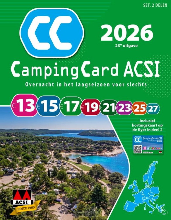 ACSI CampingCard 2026 9789493182950 ACSI Campinggidsen Europa ACSI CampingCard 2026 9789493182950 ACSI Campinggidsen Europa