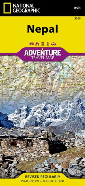 Nepal Adventure Map 1:625.000 9781566956536  National Geographic Adventure Maps  Landkaarten en wegenkaarten Nepal