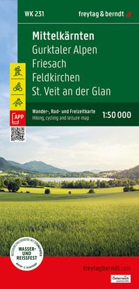 WK-231 Mittelkärnten, Gurktaler Alpen, Friesach wandelkaart 1:50.000 9783707920826 Freytag & Berndt WK 1:50.000 Wandelkaarten Karinthië WK-231 Mittelkärnten, Gurktaler Alpen, Friesach wandelkaart 1:50.000 9783707920826 Freytag & Berndt WK 1:50.000 Wandelkaarten Karinthië